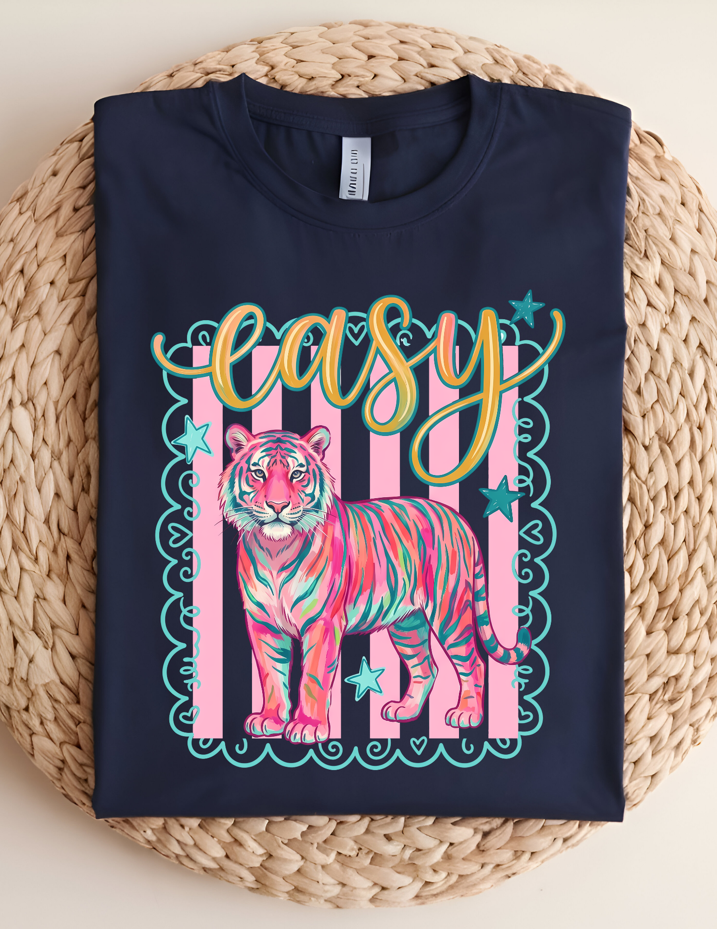 “Easy Tiger” Preppy Graphic Tee
