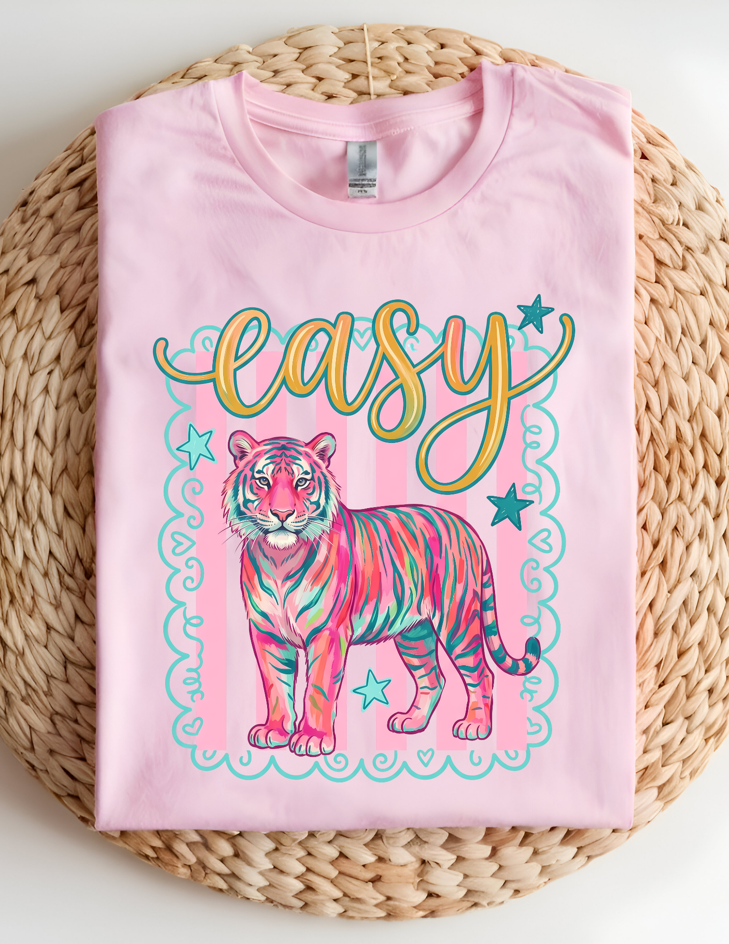 “Easy Tiger” Preppy Graphic Tee