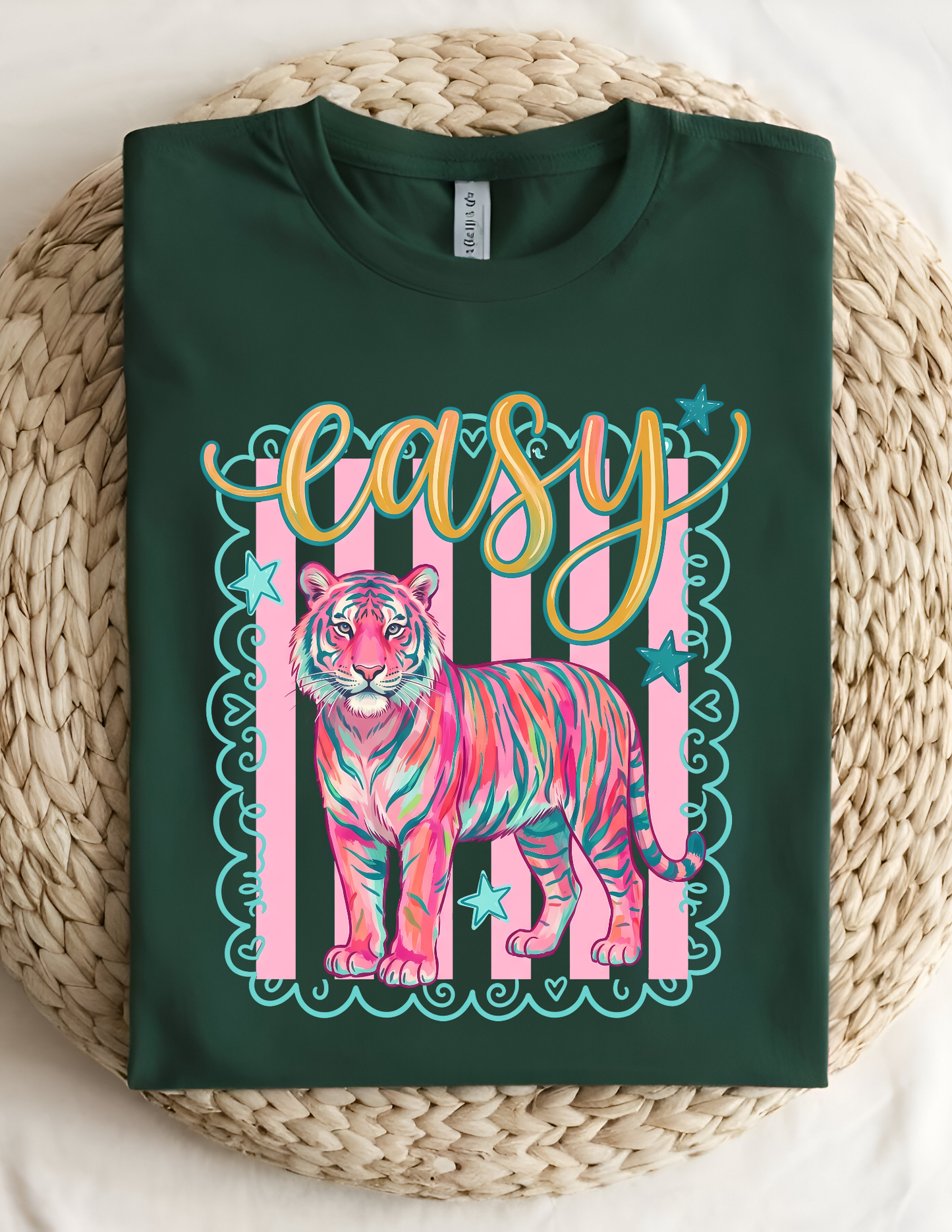 “Easy Tiger” Preppy Graphic Tee