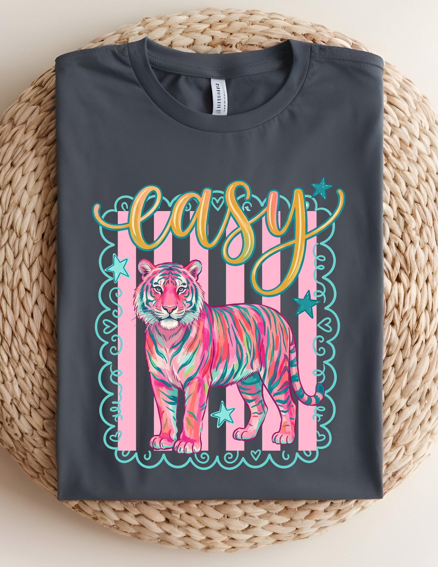 “Easy Tiger” Preppy Graphic Tee