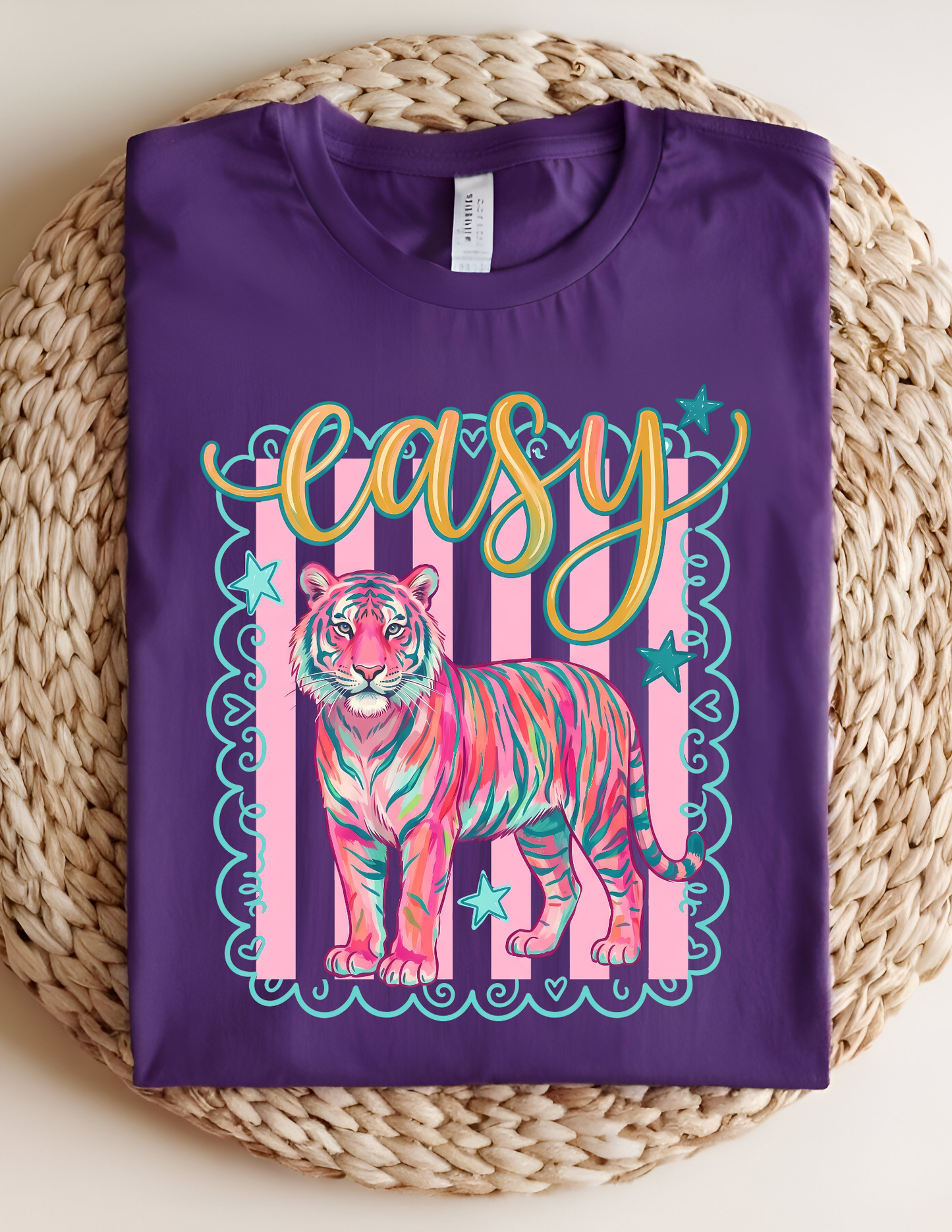 “Easy Tiger” Preppy Graphic Tee