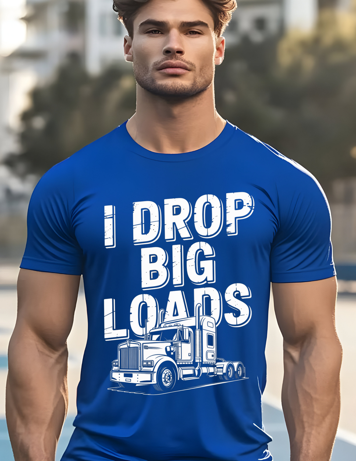 “I Drop Big Loads” Trucking Graphic Tee 🚛