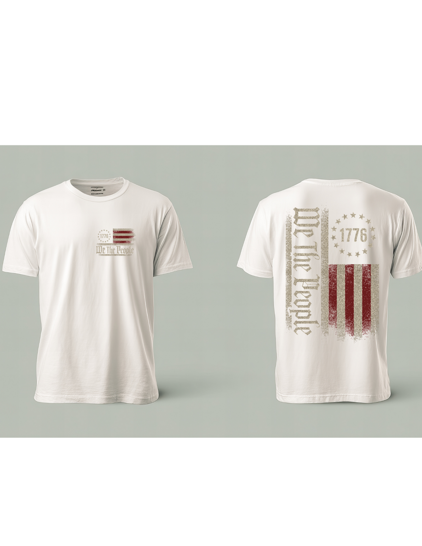 “We The People 1776” Patriotic Front & Back Tee