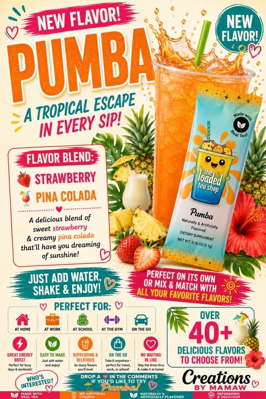 Loaded Tea Packets