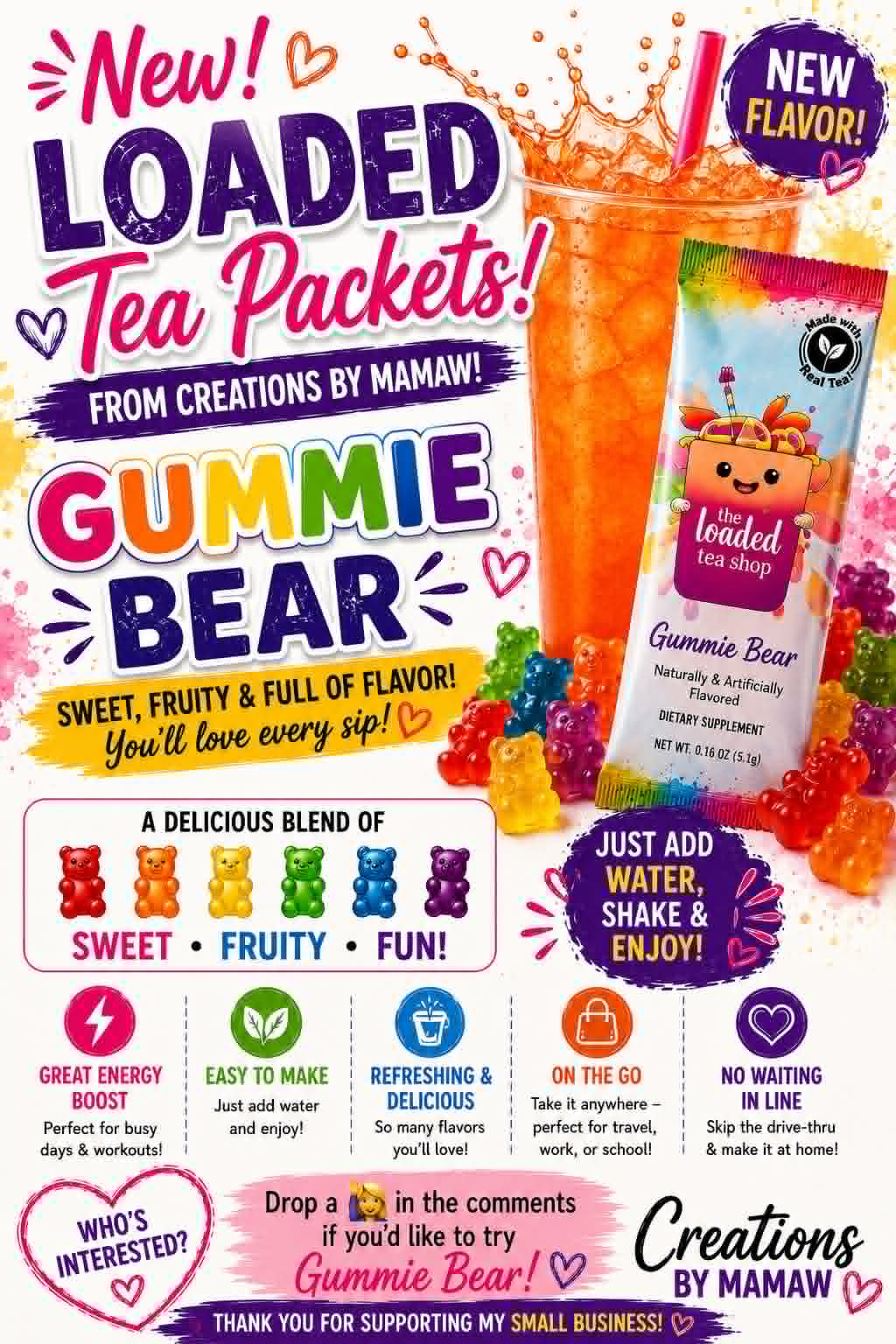 Loaded Tea Packets