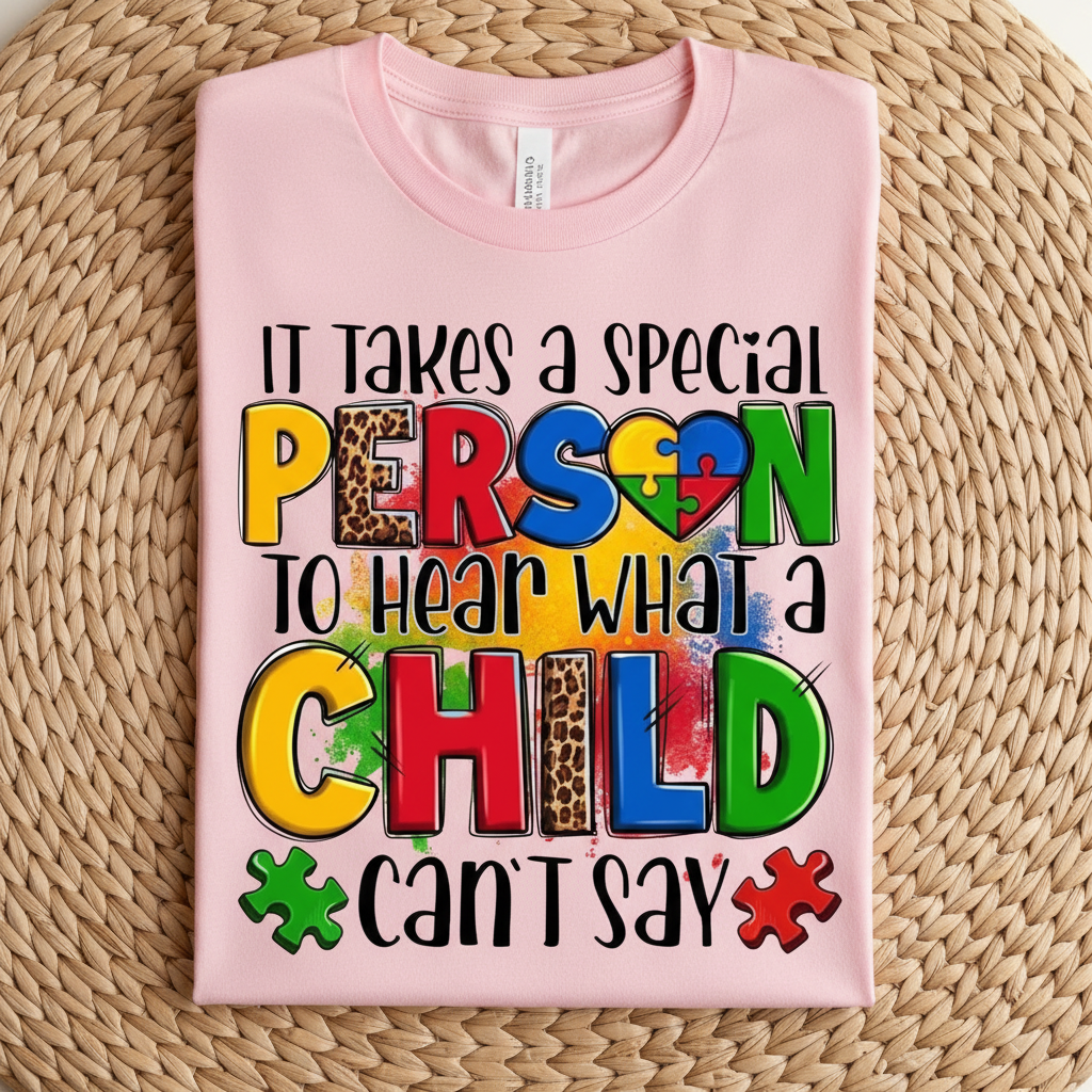 Pink Special Person Autism T-shirt