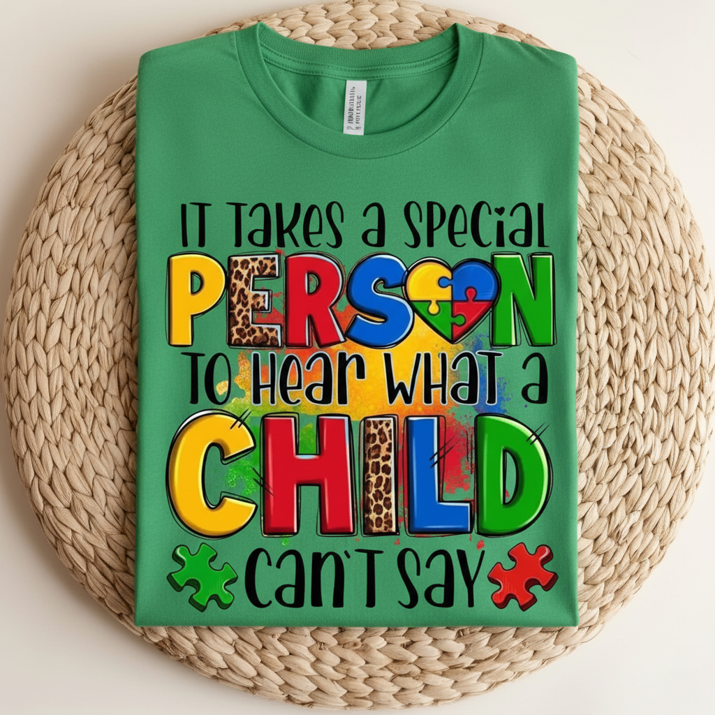 Green Special Person Autism T-shirt