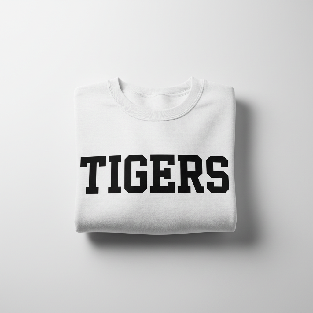 Tigers White Sweatshirt