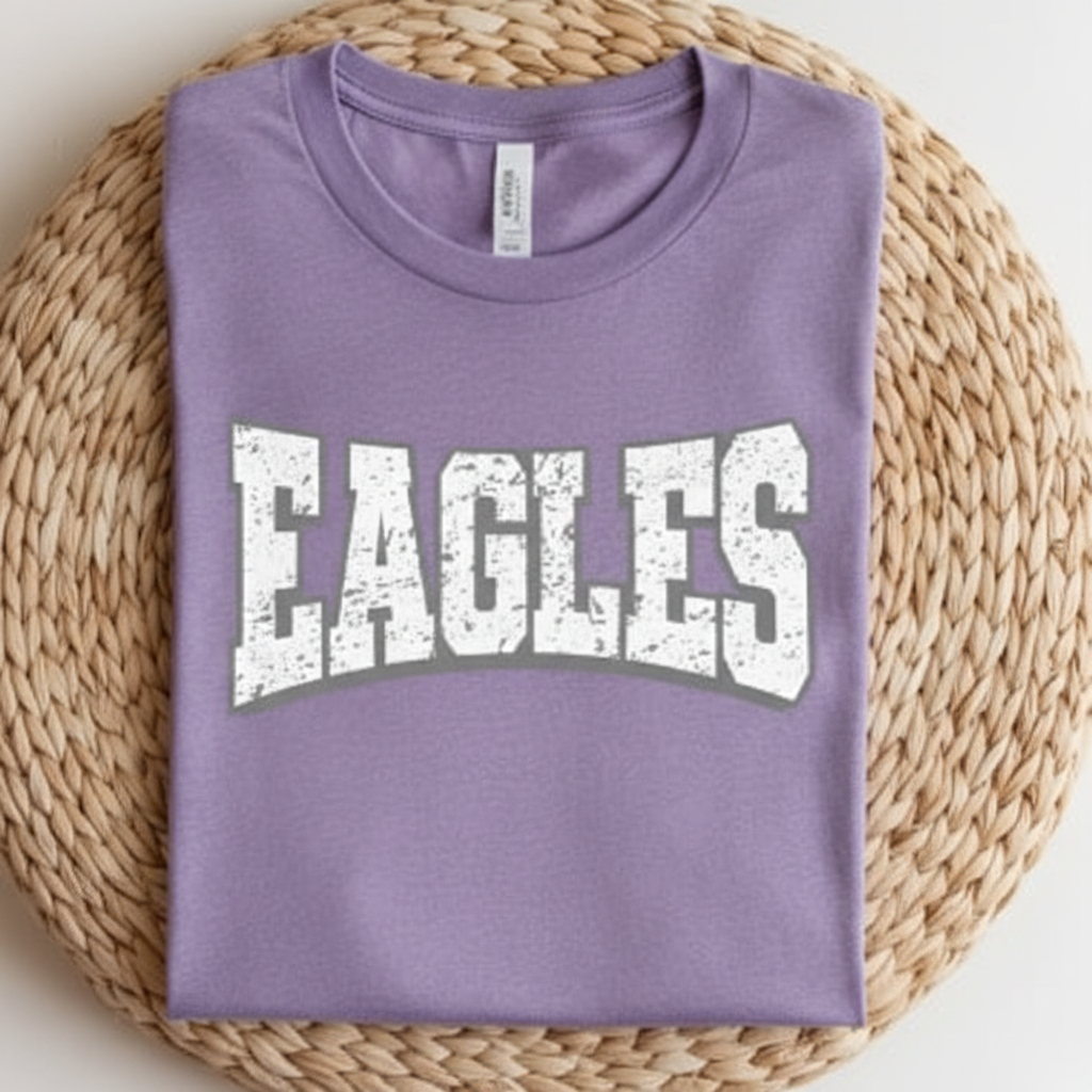 Heather Purple Eagles T-Shirt