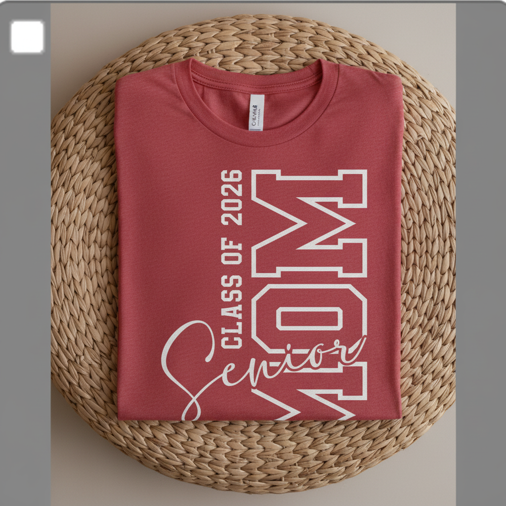 Heather Red Senior Mom T-shirt
