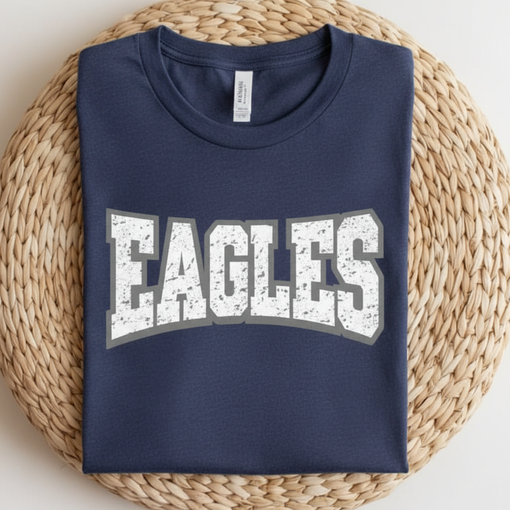Heather Navy Eagles T-Shirt