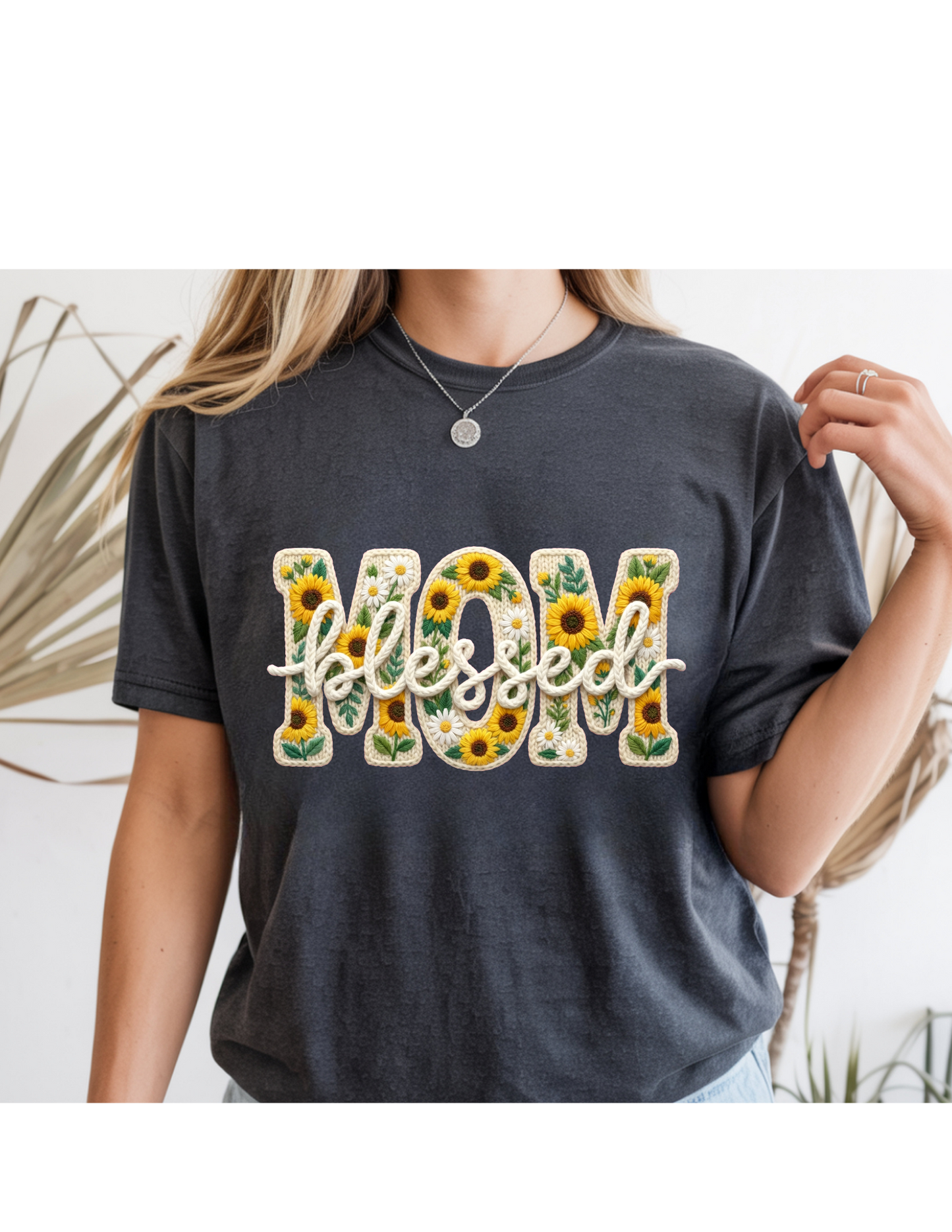 Sunflower “Mom Blessed” Tee 🌻💛