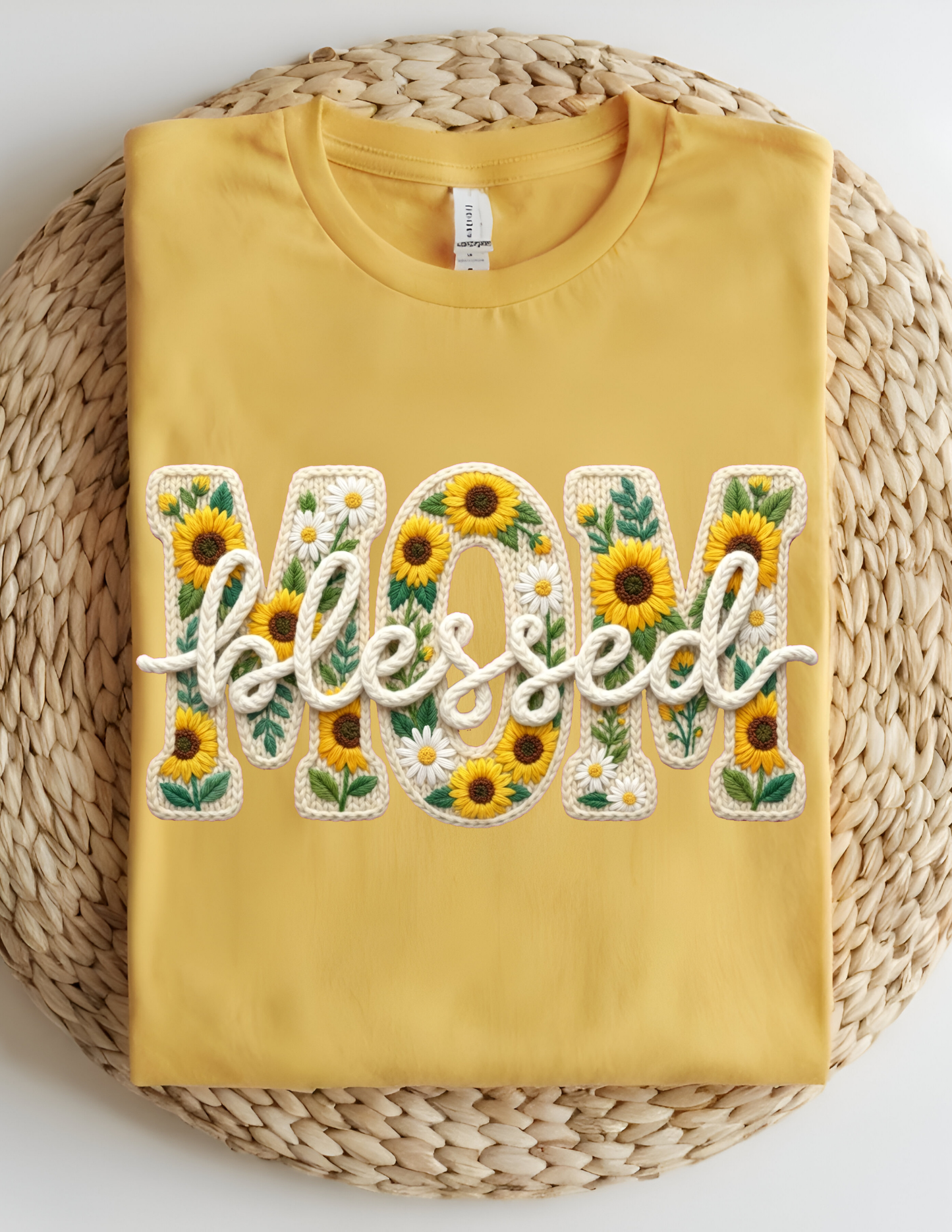 Sunflower “Mom Blessed” Tee 🌻💛