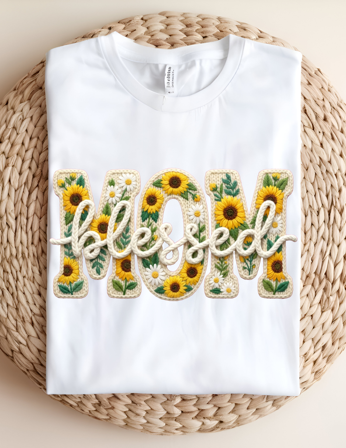 Sunflower “Mom Blessed” Tee 🌻💛