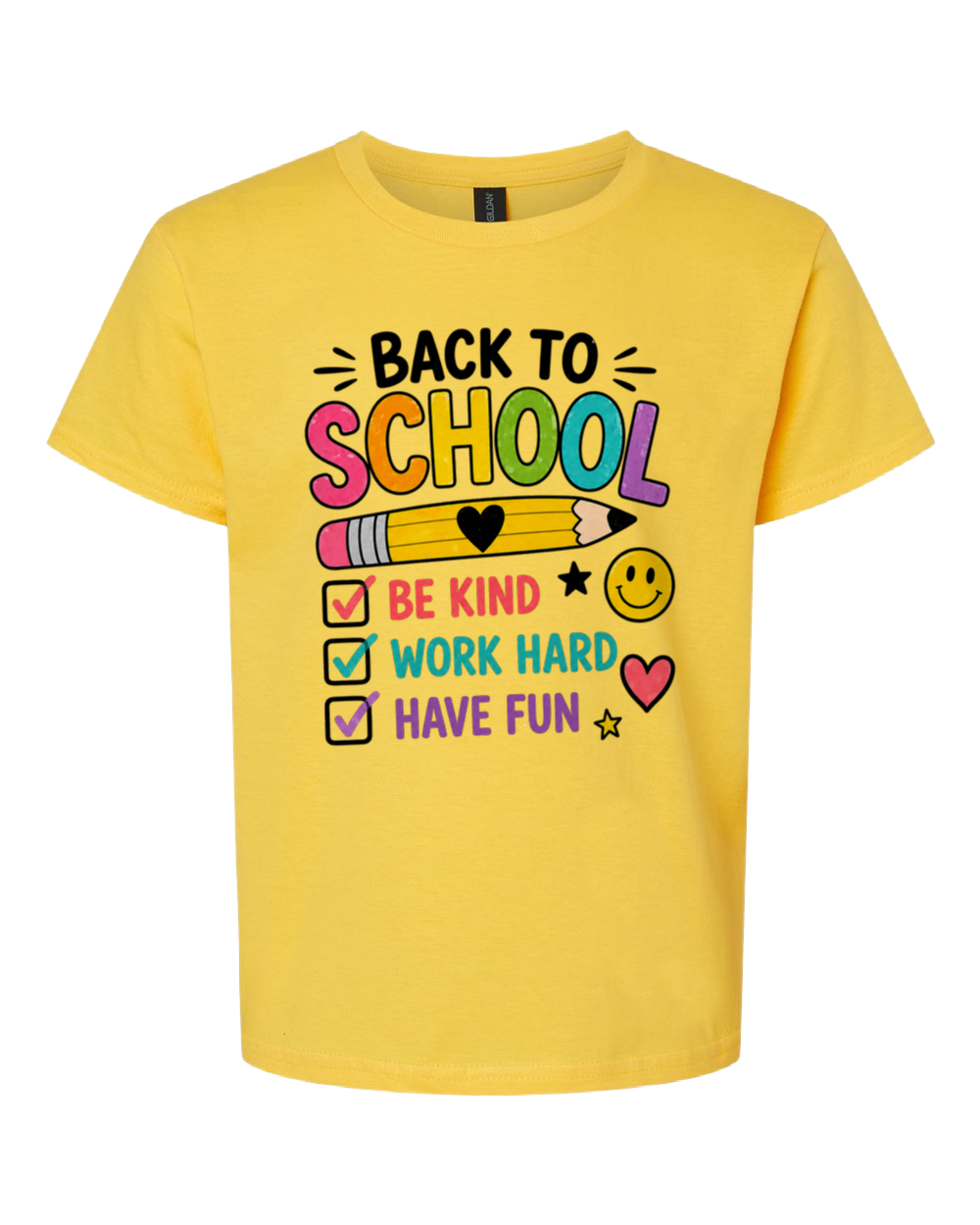 Back to School Checklist Graphic Tee