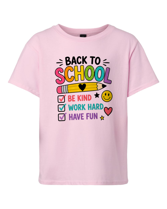 Back to School Checklist Graphic Tee