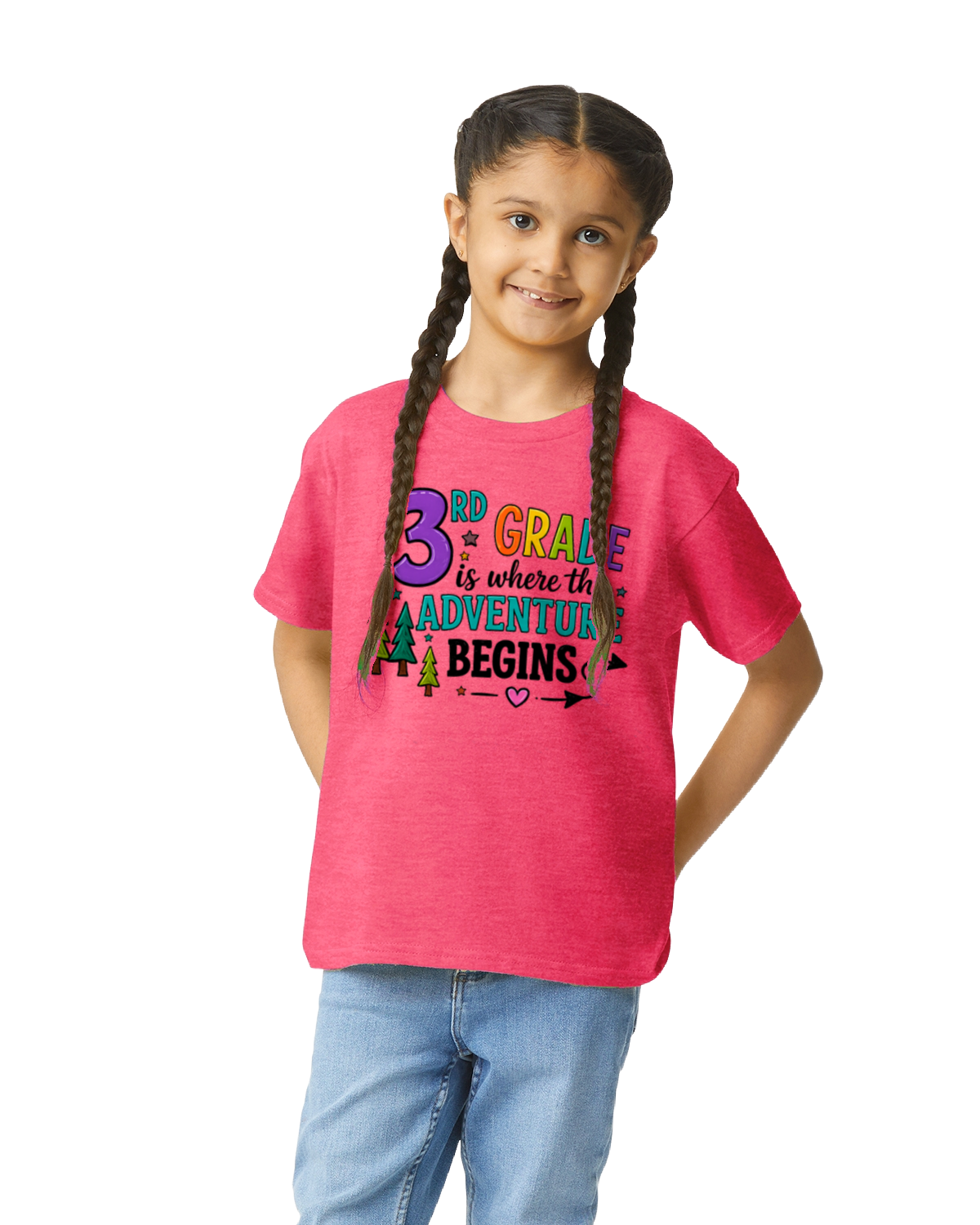 3rd Grade Is Where the Adventure Begins Youth T-Shirt