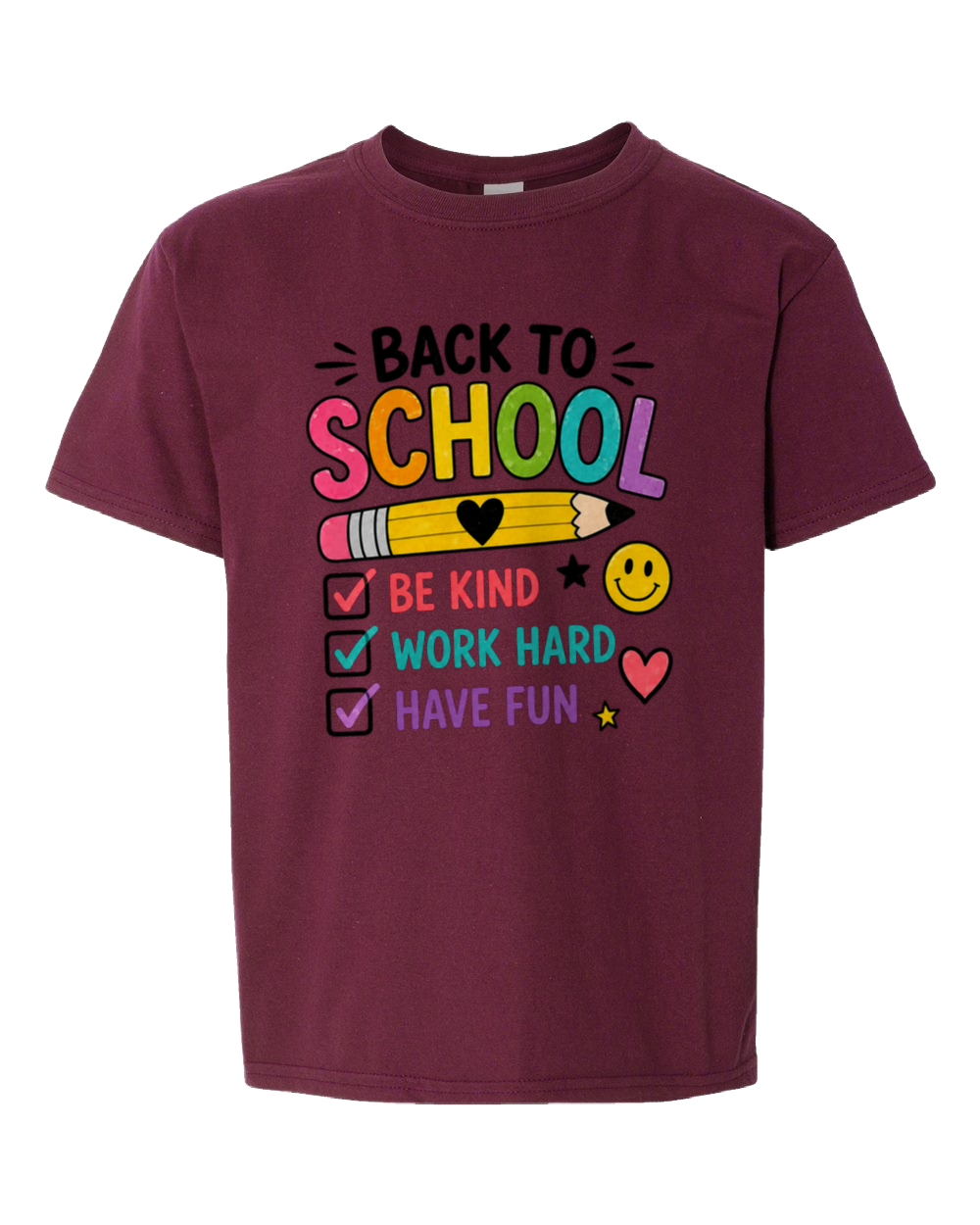 Back to School Checklist Graphic Tee