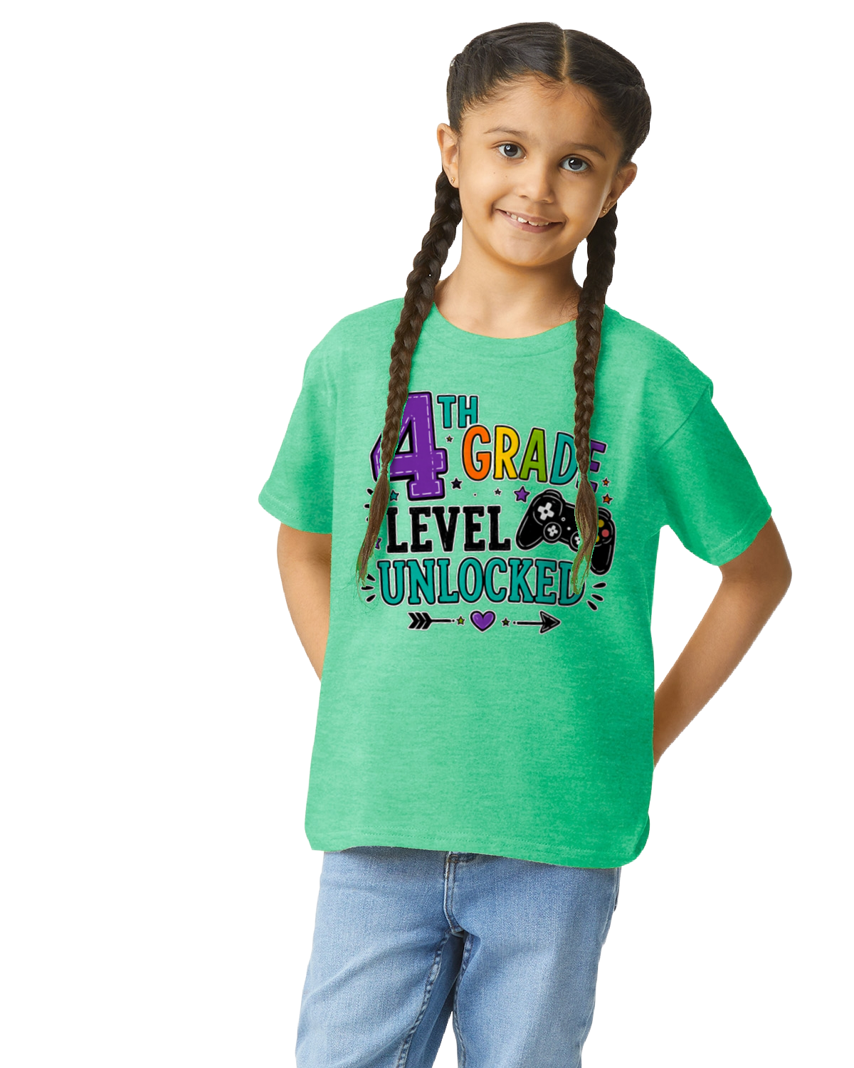 4th Grade Level Unlocked Gamer Tee