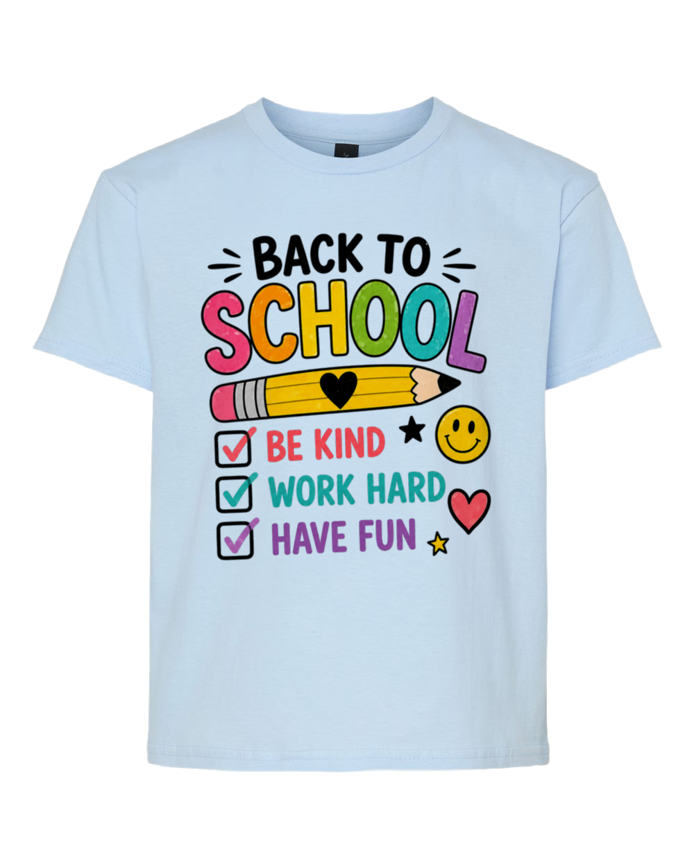 Back to School Checklist Graphic Tee